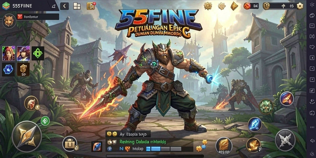 Gameplay seru dan visual memukau dalam 55FIVE.