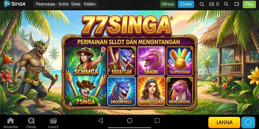 Tampilan gameplay Slot yang menarik di 77SINGA.