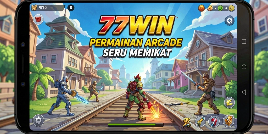 Tampilan gameplay seru di 77WIN dengan aksi Arcade yang mendebarkan.