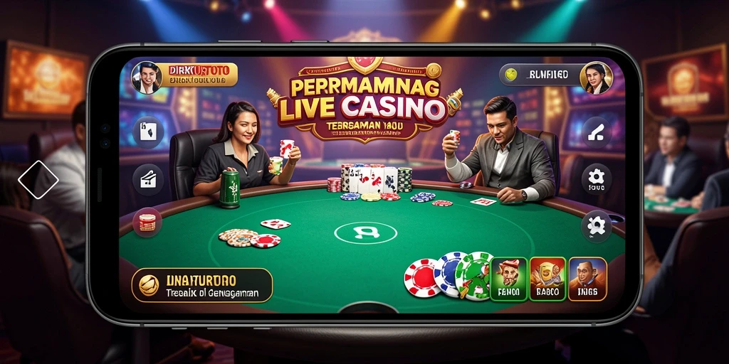 Tampilan permainan Live Casino yang menakjubkan dari DIREKTURTOTO.