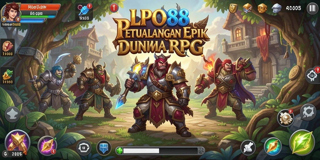 Tampilan gameplay LPO88 yang menakjubkan dalam petualangan RPG.