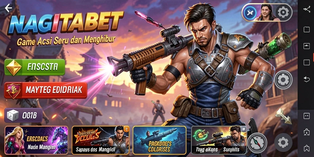 Tampilan gameplay NAGITABET dengan aksi seru dan grafis menawan.
