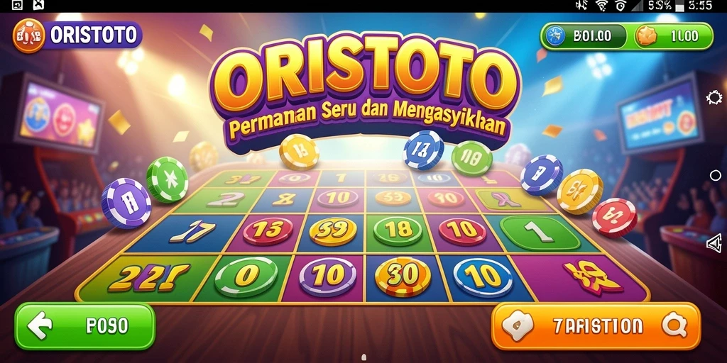 Screenshot gameplay ORISTOTO yang penuh keseruan Bingo.