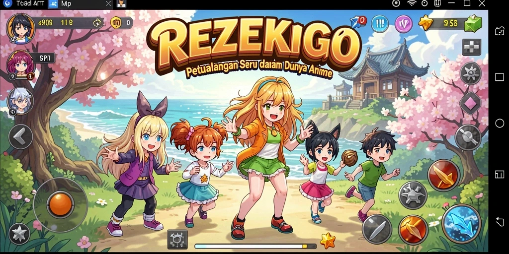 Gameplay seru dengan karakter anime favorit.