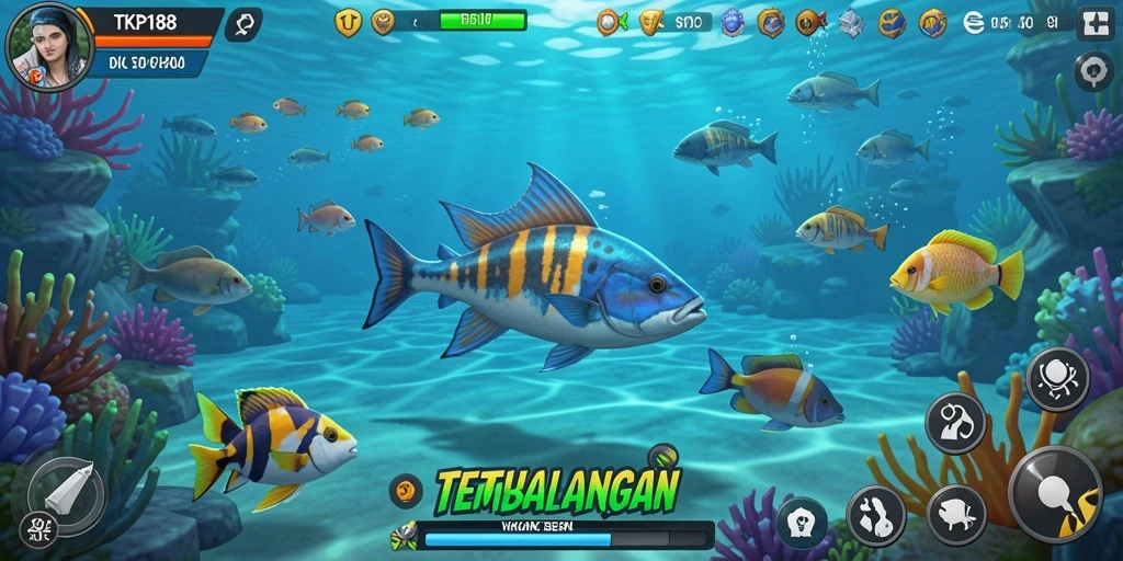 Gameplay seru dengan beragam ikan yang bisa ditangkap.